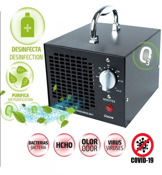 Generador de ozono portátil, ideal para desinfectar el aire y combatir el  coronavirus.