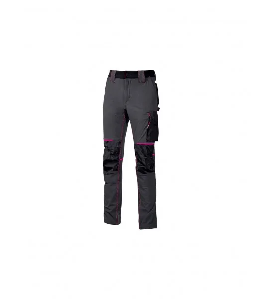 Pantalones de trabajo U-Power Atom Lady - Grey Fucia