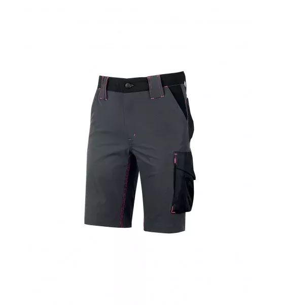 Pantalones cortos de trabajo U-Power Mercury Lady - Grey Fuscia