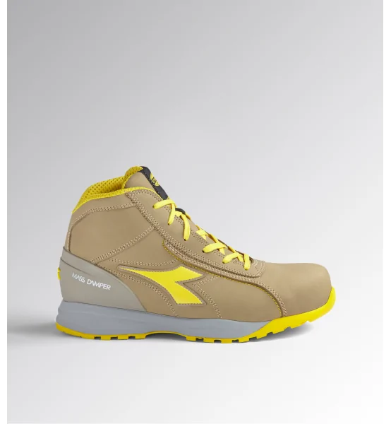 Botas de seguridad Diadora Glove MDS Mid S3S FO HRO SR-beige yellow